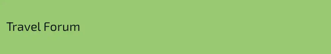 Travel Forum